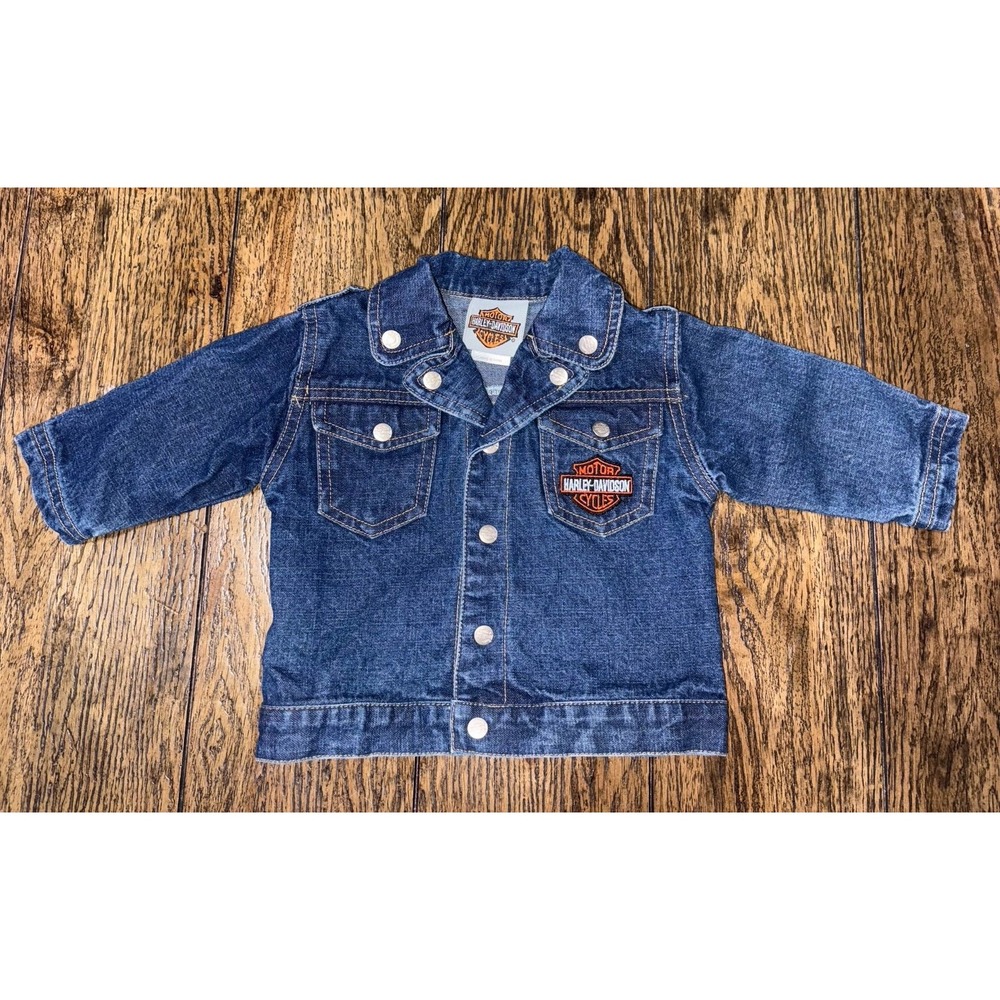 Harley Davidson Jean jacket one size infant/toddler